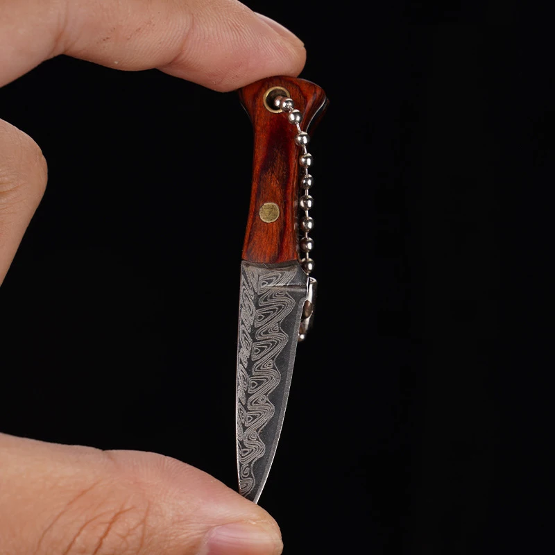 Mini Keychain Knife Outdoor Non Folding Gift Knife Box Opening Knife Creative Gift Knife Portable