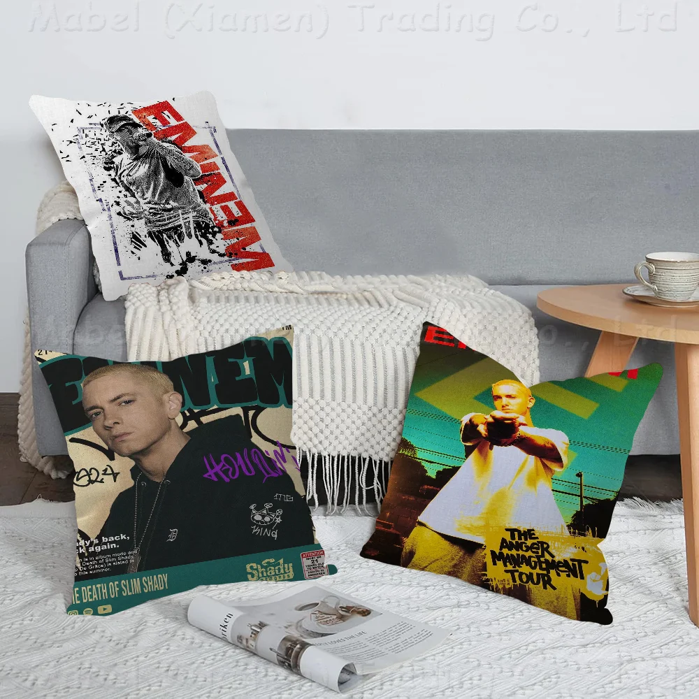 

Super Rapper Eminems Cushion Cover Decorative Pillow Sofa Home Decor Case Pillow Cases