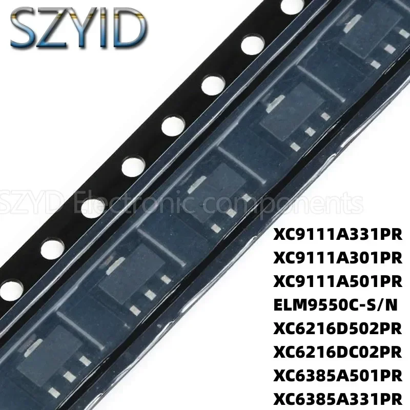 100PCS SOT89 XC9111A331PR XC9111A301PR XC9111A501PR ELM9550C-S/N XC6216D502PR XC6216DC02PR XC6385A501PR XC6385A331PR