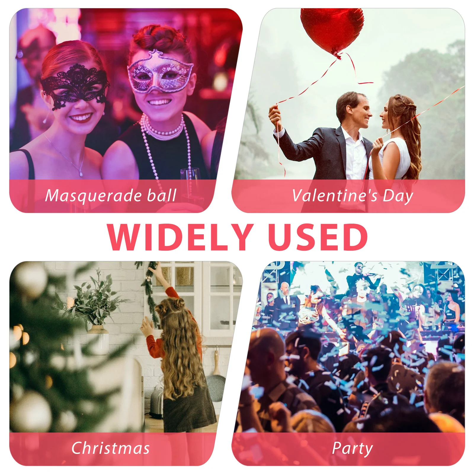 

Festive Christmas Headband One Size Fits Most for Masquerade Ball Prom Party Wearable Hair Accessory Costume Headband Cosplay