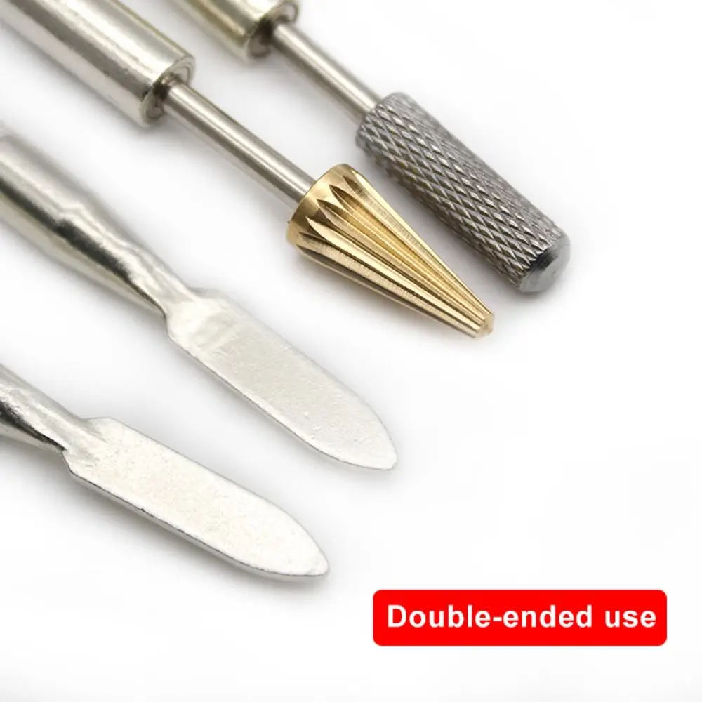 Durable DIY Leather Edge Oil Pen Double Head Stainless Steel Gluing Dye Pen Paint Roller Stick Leather