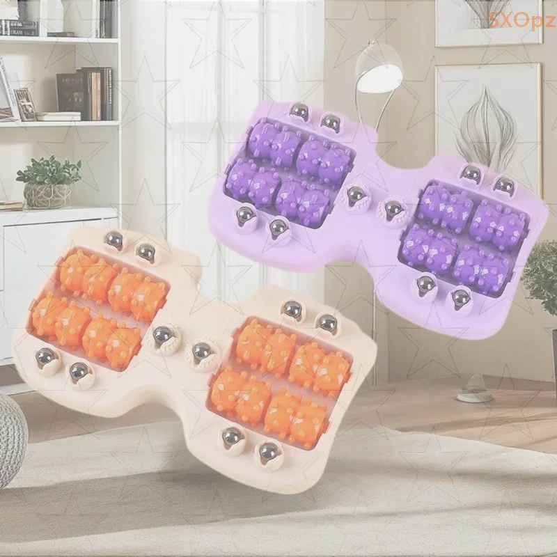 

Ease Pain with 1 Pc Roller Foot Massager - Magnetic Beads for Blood Dredging Therapy