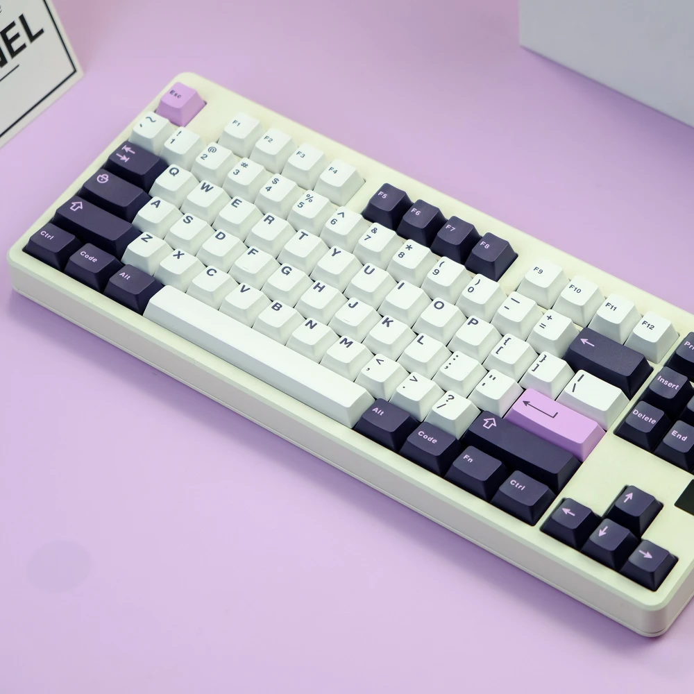 Imagem -03 - Teclas Ametista Keycaps para Teclado Mecânico af Ícone Abs Tiro Duplo Cereja Altura Roxo Gk61 Anne Pro Jogo pc 253