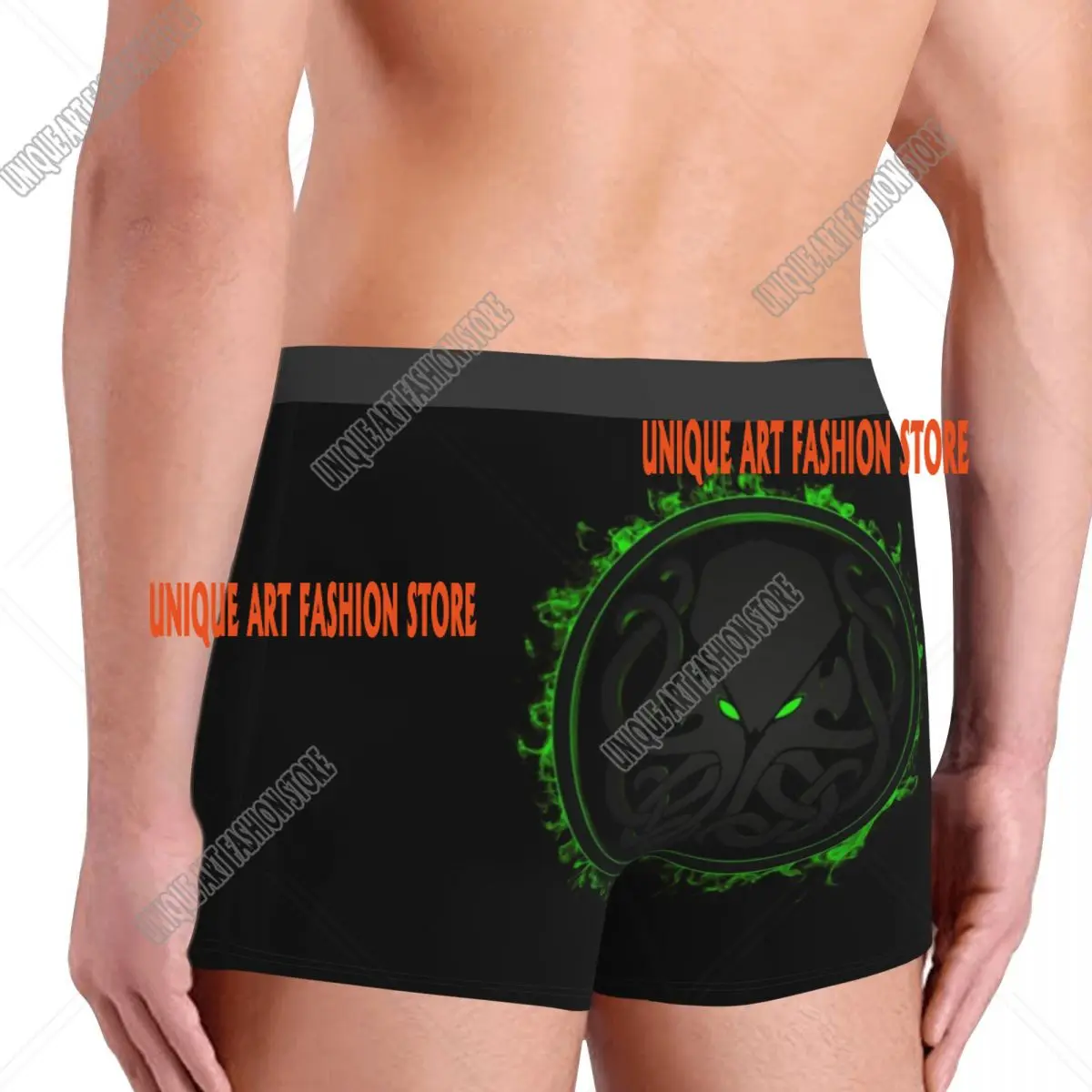 Benutzerdefinierte The Call Of Cthulhu Unterwäsche Männer Atmungsaktive Monster Boxer Briefs Shorts Höschen Weiche Sexy Unterhose