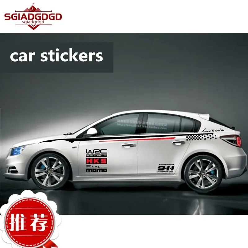 

Car Styling Customized modification Sport Sticker FOR Ford Focus Cruze Auto Body Decor Vinyl Decals Accessorie