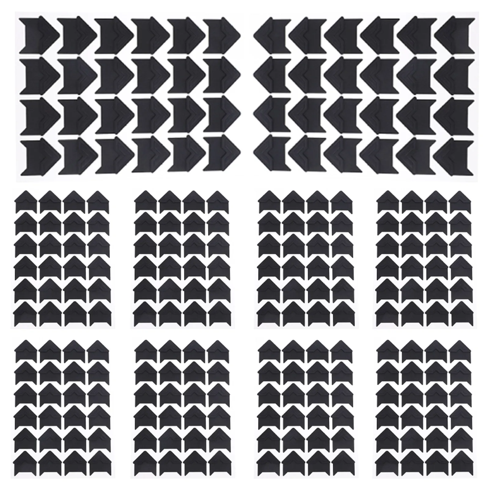

10 Sheets Scrapbook Corners Self Adhesive Photo Stickers for DIY Photo Albums Journal Organizers Mounting Corners Picture Decor