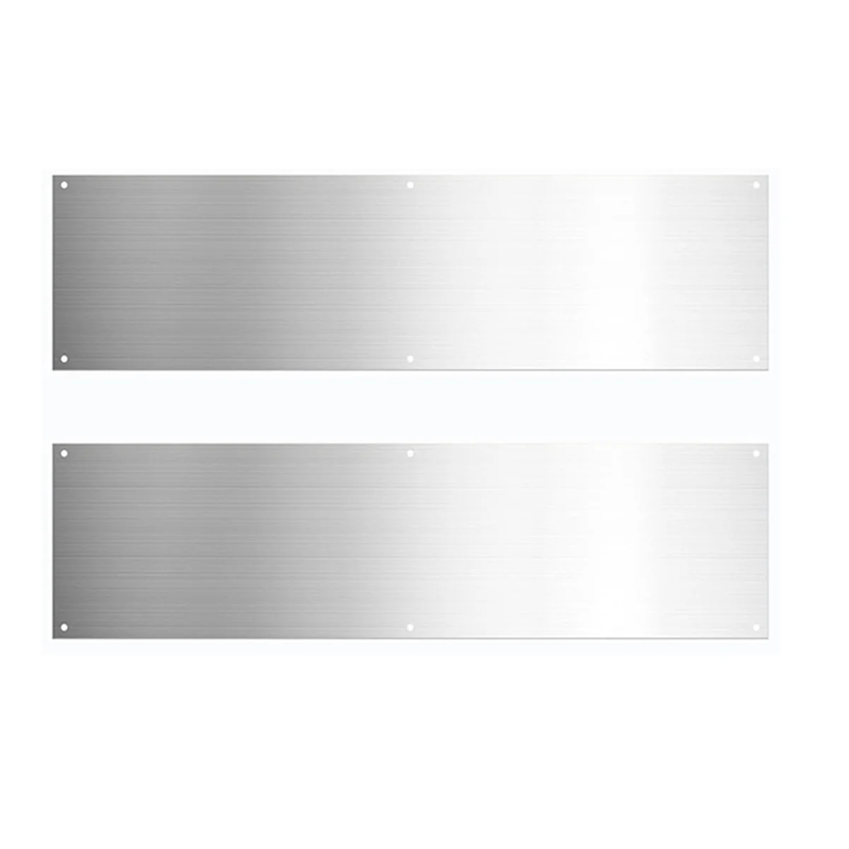 2 Pieces Door Kick Plate Kick Plates for Exterior Doors Aluminum Kick Plate for Doors Decor Avoid the Door From Kicking