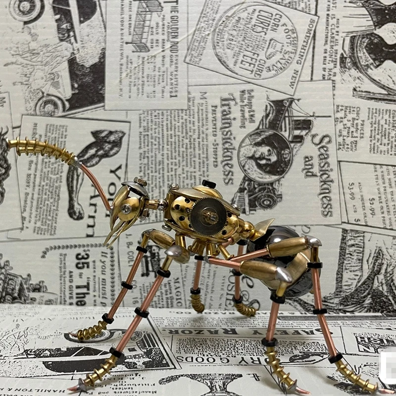 Steampunk Mechanical Insects Ant Ornaments All Metal Insect Assembled toy Handicraft Desktop Handmade Crafts  - Finished Product