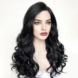 180Density 26inch Black 5x5 Silk Base Silky Straight Jewish Human BabyHair HD Lace Font Wig European Hair Preplucked Glueless