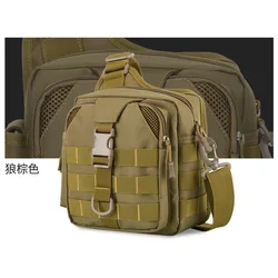 Outdoor camouflage leisure sports multi-functional men's shoulder messenger bag