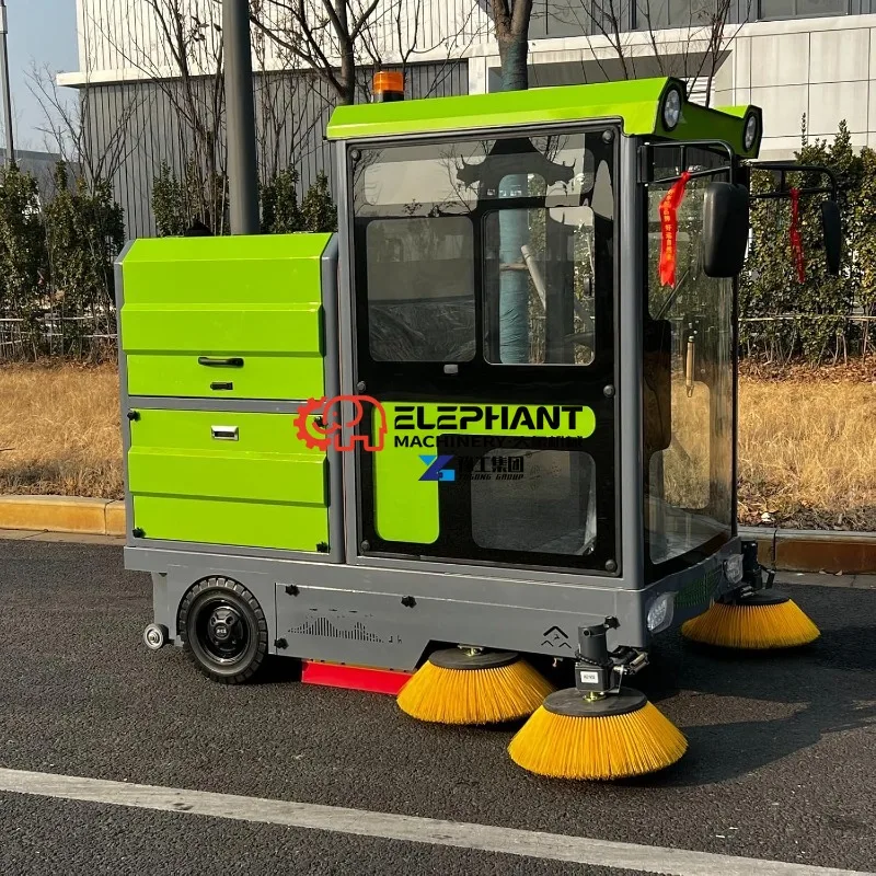 Efficient Road Sweeper Truck for City Cleaning  Electric Model with Strong Suction Wide Sweeping Range and Water Spray Feature