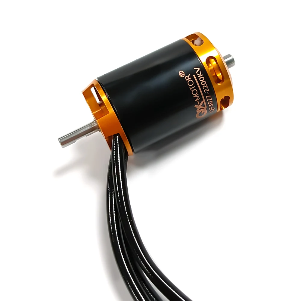QX-มอเตอร์แบบไม่มีแปรง70มม. 12ใบพัดพัดลมท่อ QF3027 2200kv สำหรับรีโมทคอนโทรลชิ้นส่วนของเล่น