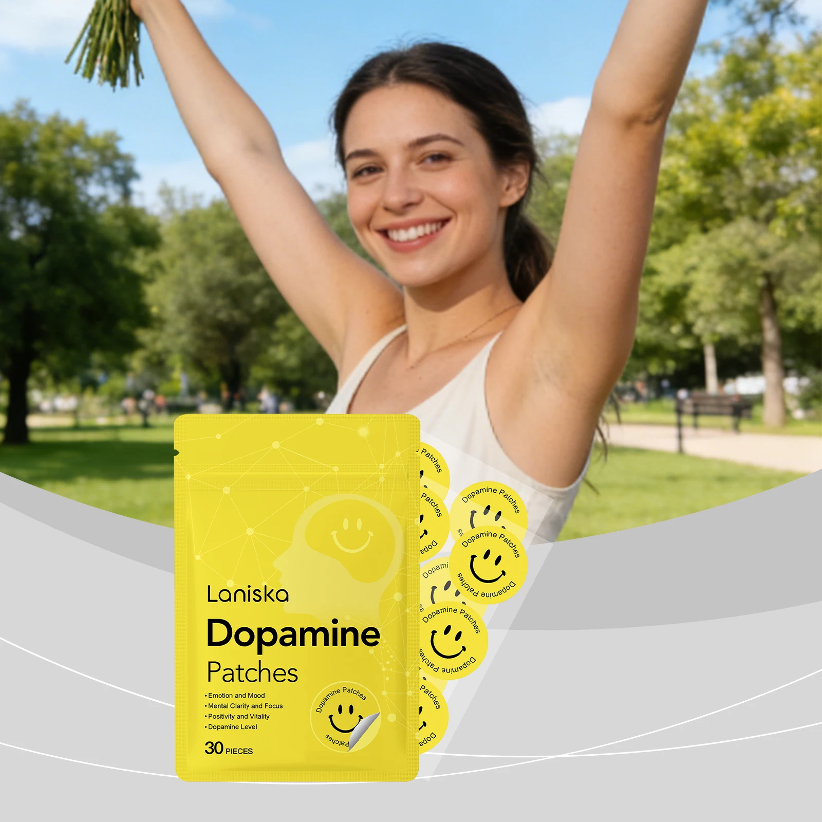 Health Wellness Vitality - 30개 도파민 패치 활력 증진 즉각적인