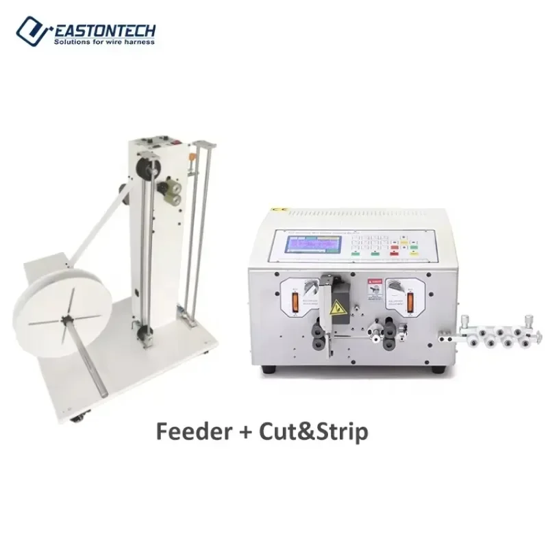 EW-02A Automatic 0.1-4.5 Square Millimeter Cable Cutting and Stripping Machine for 32-11awg Wires