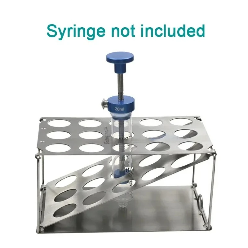 

Stainless Foldable Autoclavable Syringe Display Racks Liposuction Syringe Holder Syringe Tray Fat Harvesting Transplantation Kit