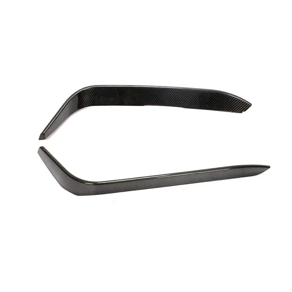 

Car Front Bumper Fog Light Covers for Alfa Romeo Giulia Sport 2016-2020 Carbon Fiber Front Splitter Fog Lamp Air Vent Trim Cover