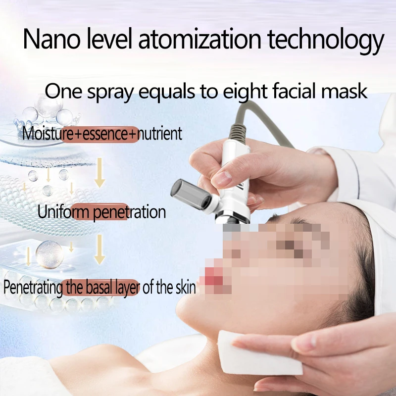 水素酸素7in1小型バブルプラズマブラックヘッド吸引スキンクレンジング水分補給酸素注入装置