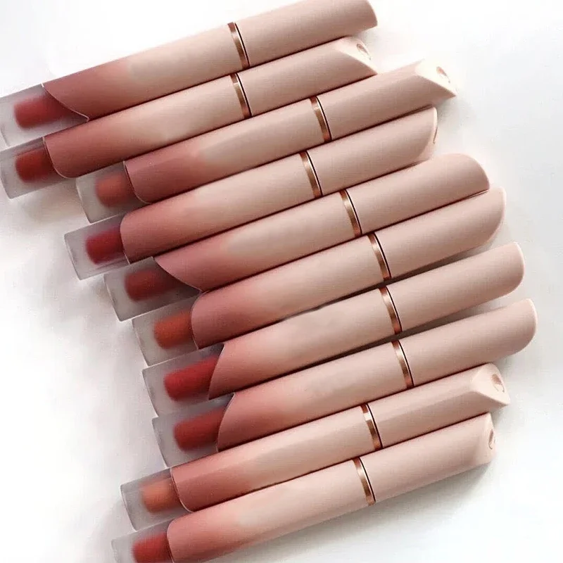 Velvet Matte Lipstick Cream Sexy Red Lip Tint Moisturizing Long Lasting Lip Gloss Waterproof Makeup Korean Cosmetics 6 Color