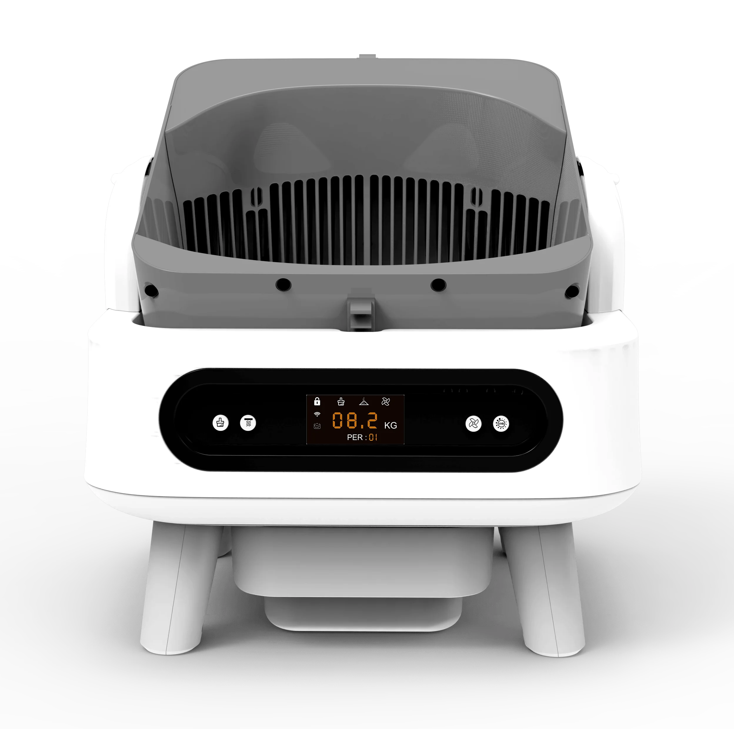 

STLFLow Noise Large Automatic Cat LitterssBox APP Detachable Tonepie 68L Smart Self-Cleaning LitterssBox Cat Toilet Sandbox