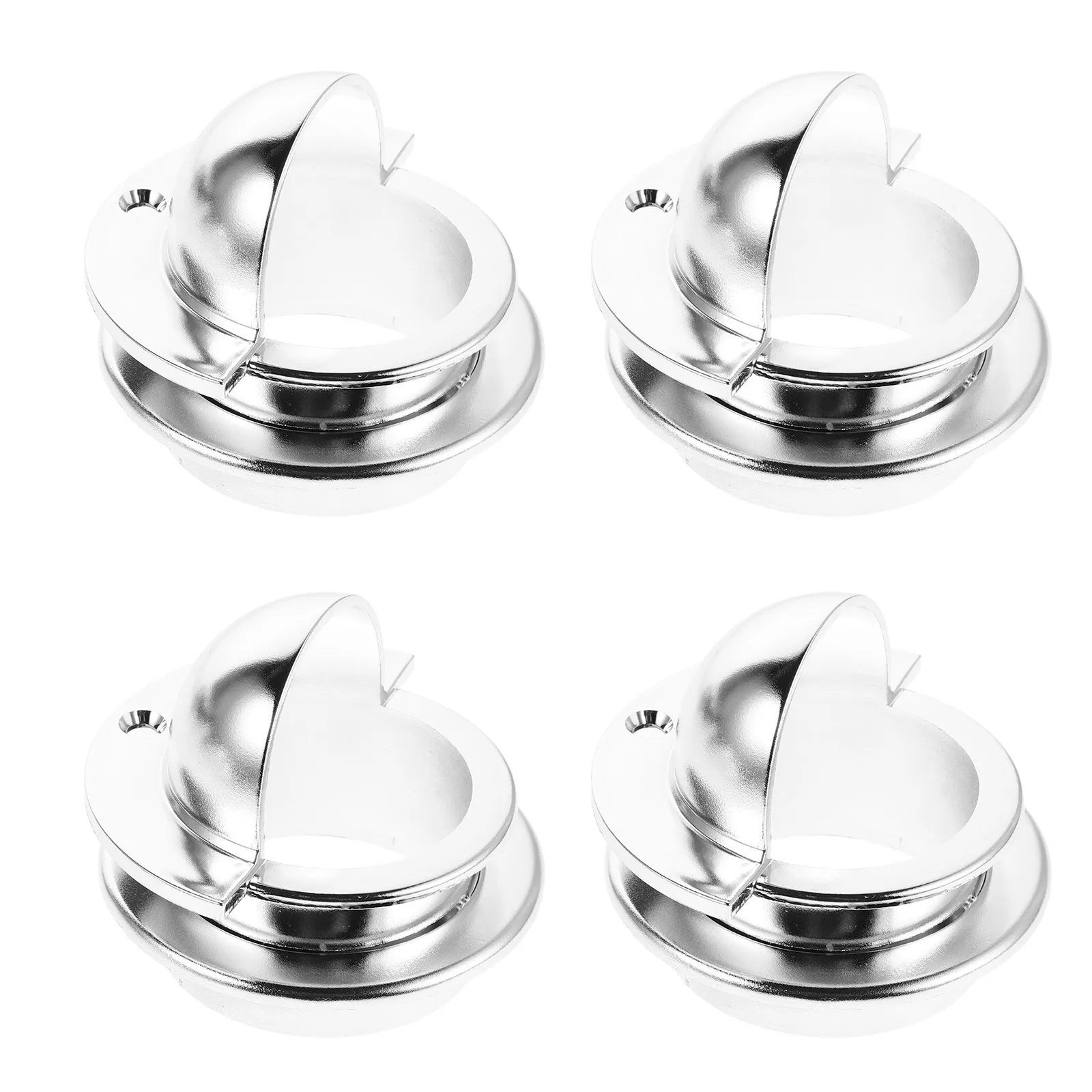 

8Pcs Universal Foosball Chrome Goal Mouth Insert 2-Hole Scoring Ring for Table Football Ball Return Entry Dish