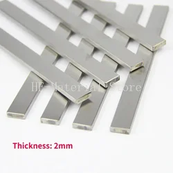 Length 500mm 304 Stainless Steel Flat Steel Thickness 2mm Stainless Steel Sheet Flat Bar Width 2/4/5/6/8/10/12/15/20/25/30-85mm