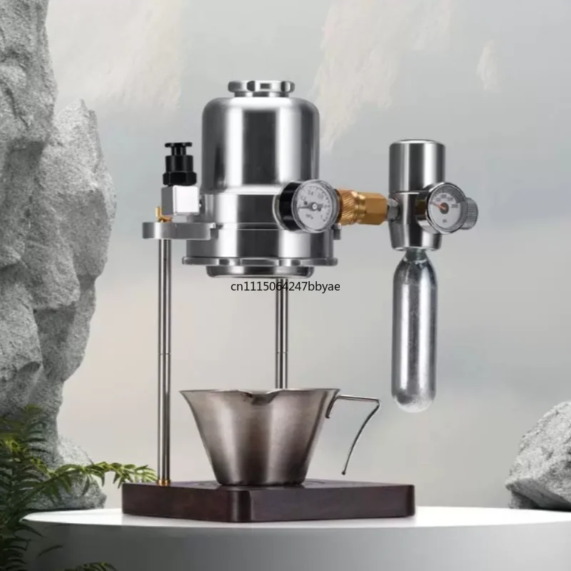 For Compact Metal Portable Manual Espresso Coffee Maker Mini Air‑Pump Pneumatic Coffee Machine For Home Office Camping