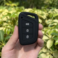 Silica Gel rubber car Key Cover Case for JAC T50 S2 S3 S4 S5 S7 3button smart Key