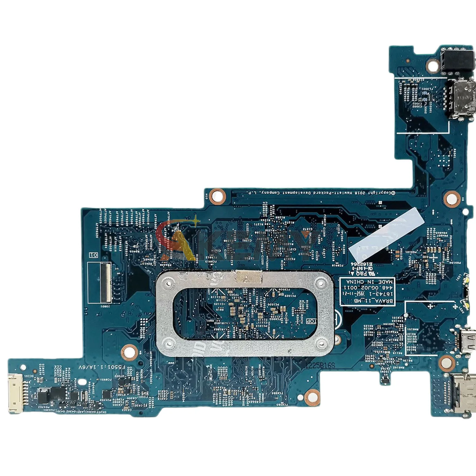 18743-1 พร้อมซีพียู N5000 แรม 2GB 4GB สำหรับเมนบอร์ดแล็ปท็อป HP Pavilion X360 11-AP 11M-AP ผ่านการทดสอบ 100%