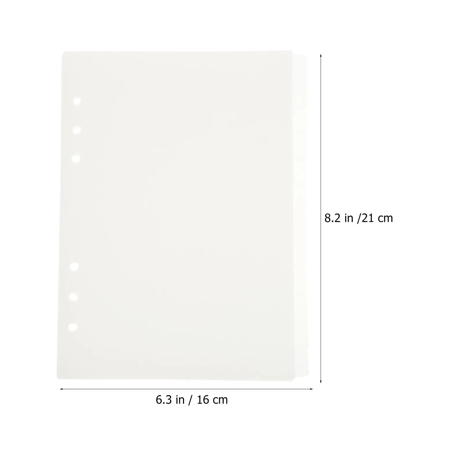 12 Pcs Binder Separator Pages Colored Dividers Translucent Index Pp Notebook Tab Indexing Flagging Referencing Notebooks Files