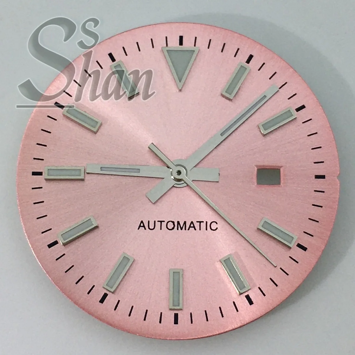 

24.5mm watch dial and hands date window are suitable for replacing parts of the NH05 NH06 movement women's watch