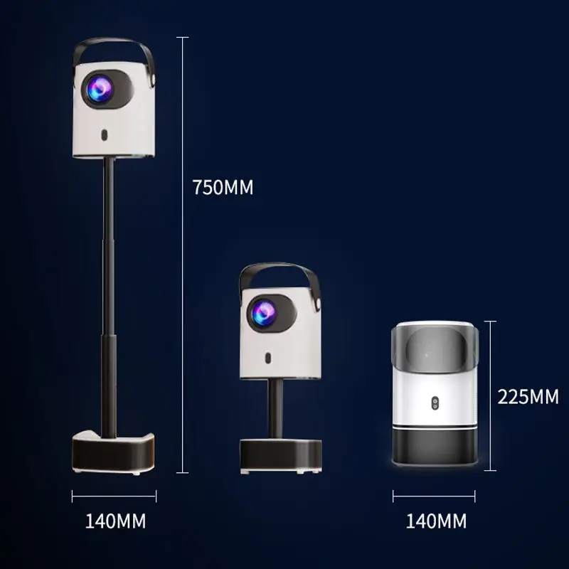 โปรเจ็คเตอร์แอนดรอยด์11ขนาดจิ๋ว1080P 4K USB โฮมเธียเตอร์อัตโนมัติ HD WiFi โคมไฟ LED ที่สะดวกทำงานประชุมทางอินเทอร์เน็ตในตัว