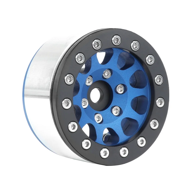 4 قطعة 1.55 بوصة عجلة معدنية نموذج قطع غيار السيارات ل محوري SCX10 شبح TRX4 TRX6 D90 1/10 RC الزاحف سيارة