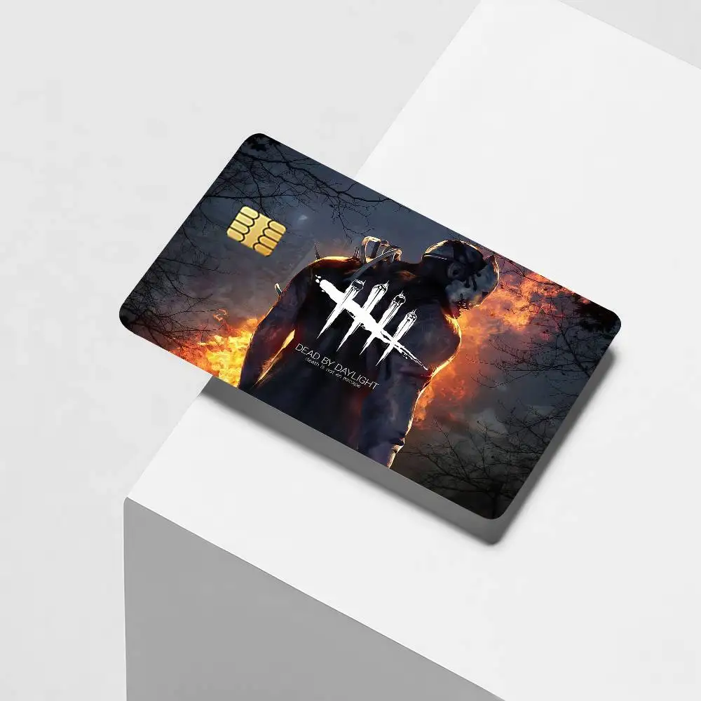 Game D-Dead by D-Daylight Credit Card Decorative Card Stickers Suitable For Bank Cards Metro Transit Anti-scratch Gift 4PCS