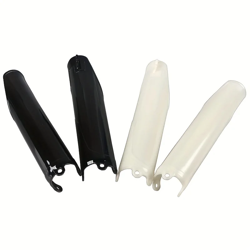 Supermoto Enduro White Plastic Fork Guard Front Fork Tube Cover for Honda CRF CR 125 250 450 R X RX CRF250 CRF450 CR125 93-2018
