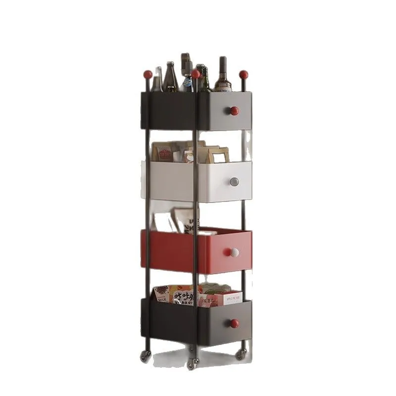 

Floor-to-ceiling bookshelf Living room removable shelf Magazine rack Corner locker Storage display cabinet Small cabinet
