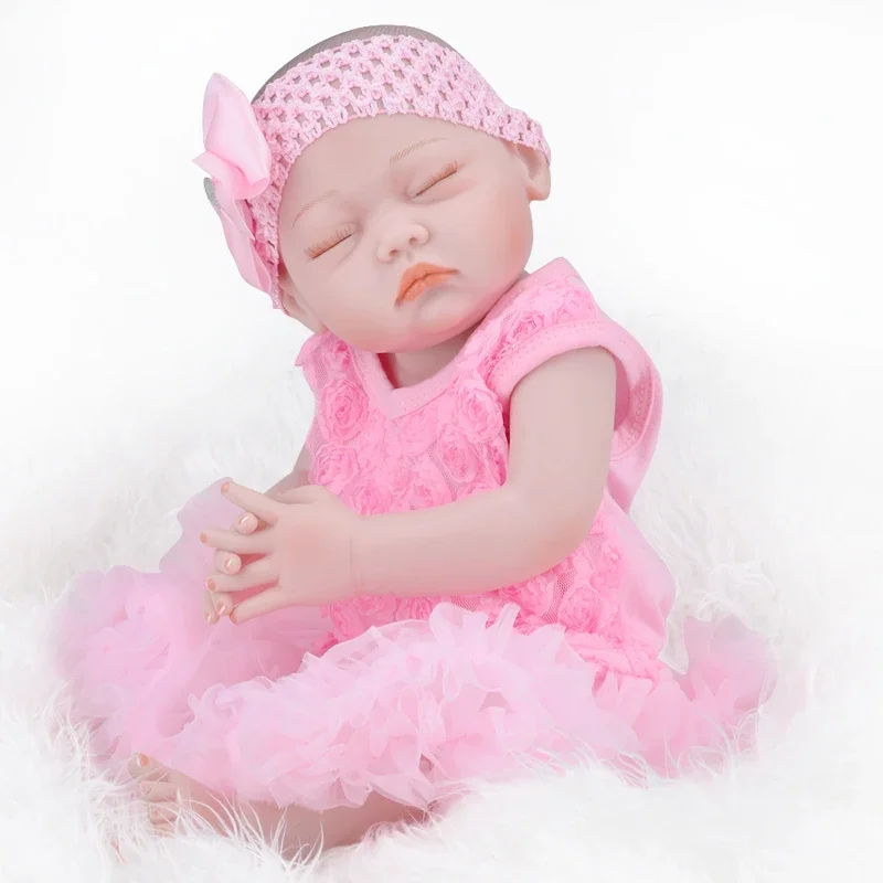 

20inch Reborn baby doll Newborn Baby Dolls Reborn Lifelike Full Body Silicone Babies Handmade Toddler Dolls Toys