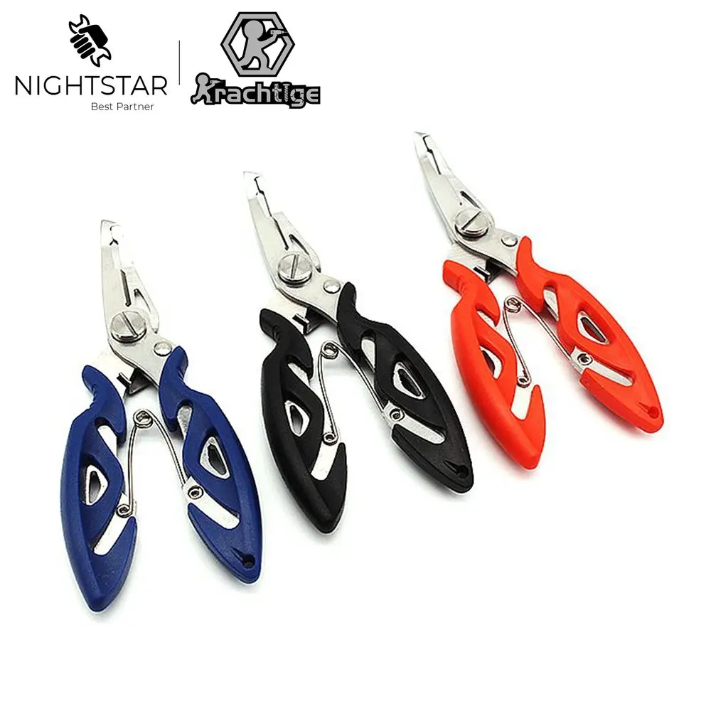 Stainless Steel Fishing Pliers 3 Colors Scissors Line Cutter Remove Hook Fishing Tackle Tool /Random Color