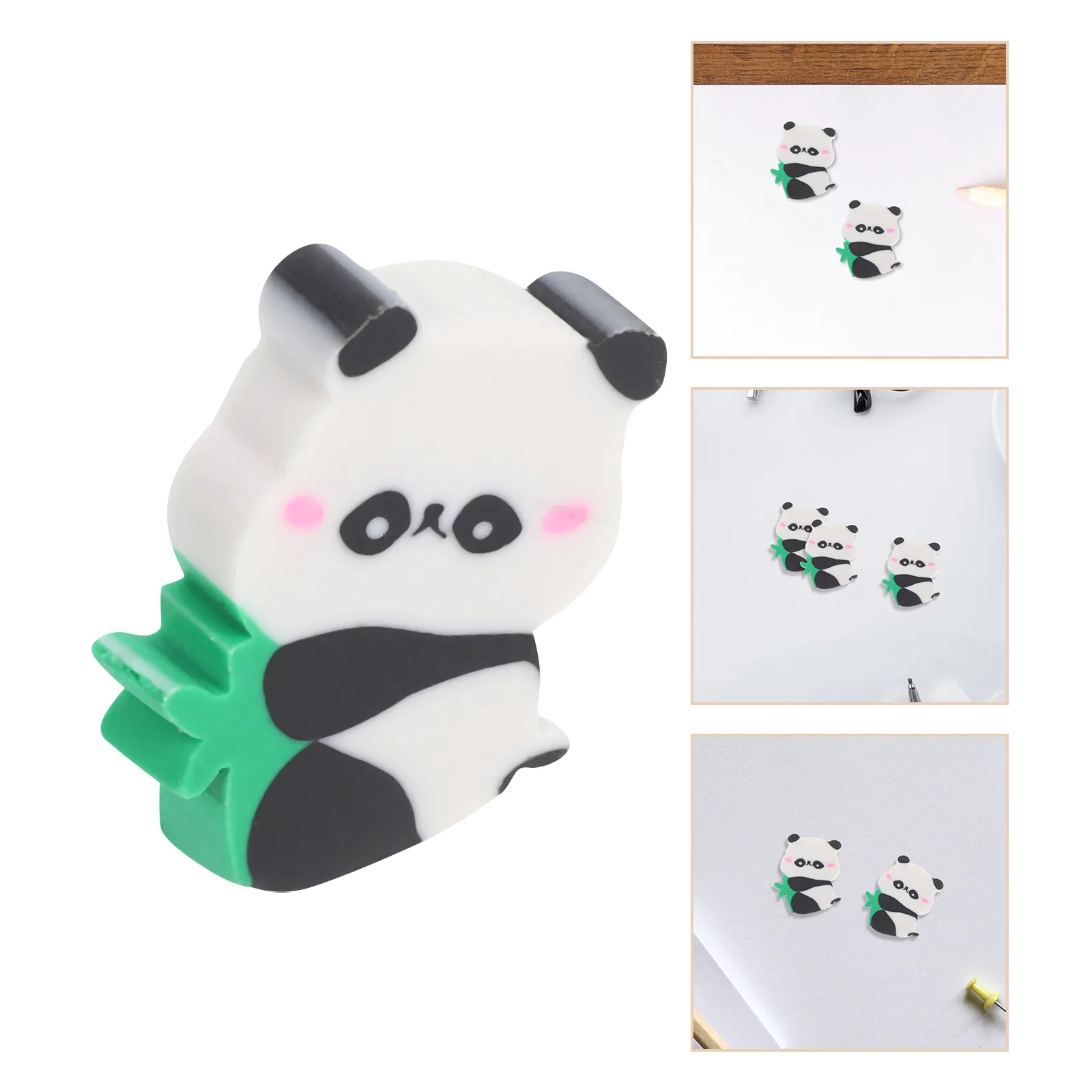 

50 шт. ластики с пандой, мини-ластики с мультяшными животными, милые школьные канцелярские принадлежности для рисования, эскизов, чистящий ластик