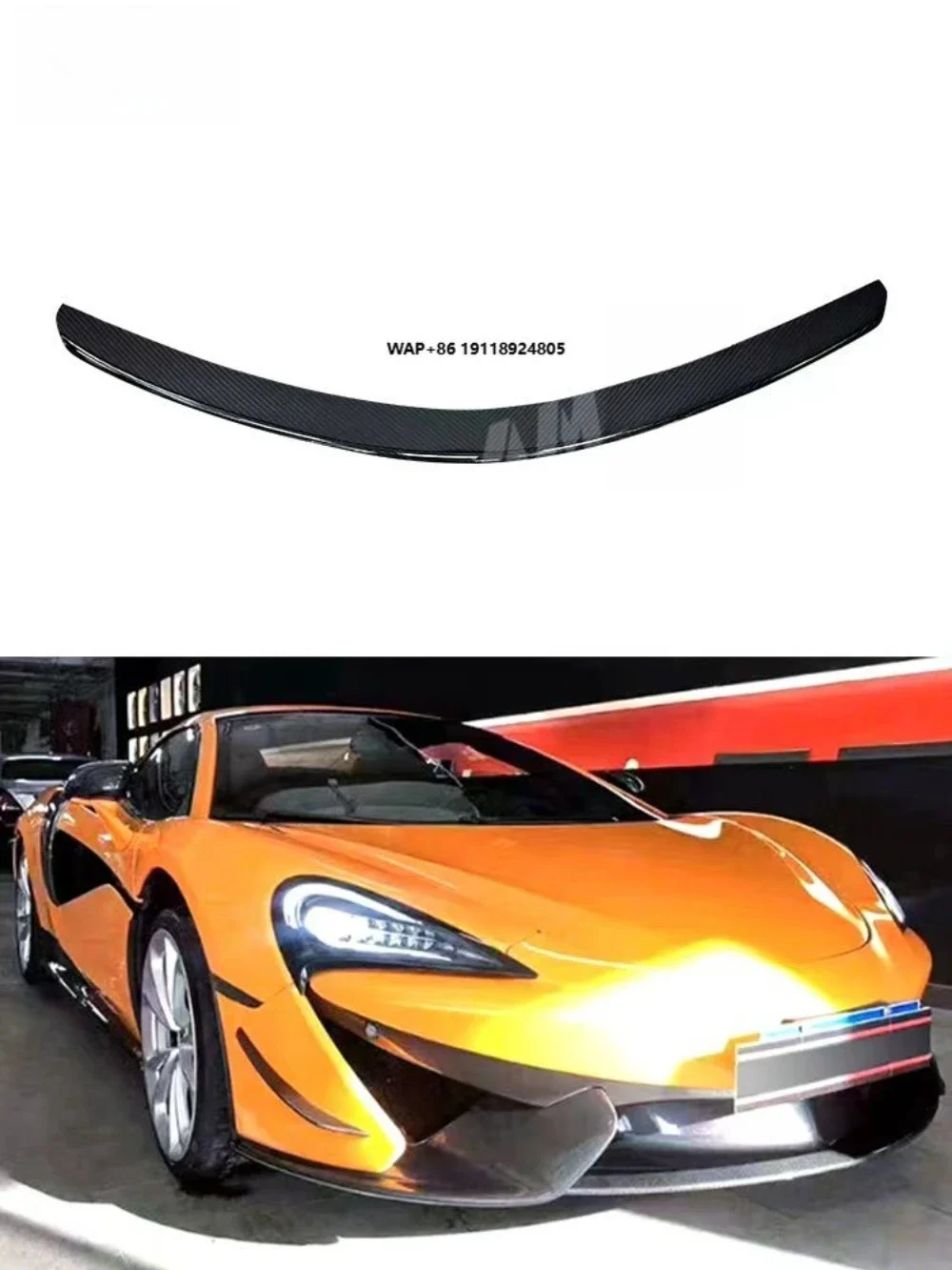 

High Quality Fast Delivery Whole Sale Price Prepreg Dry Carbon Fiber Front Bumper Lip Body Kits for 570S
