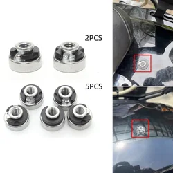 2PCS/5PCS NEW Motorcycle Rear Fender Seat Nut Kit For Harley Sportster Street Bob Softail Mount Nut Bolt Easy Grip Quick Release