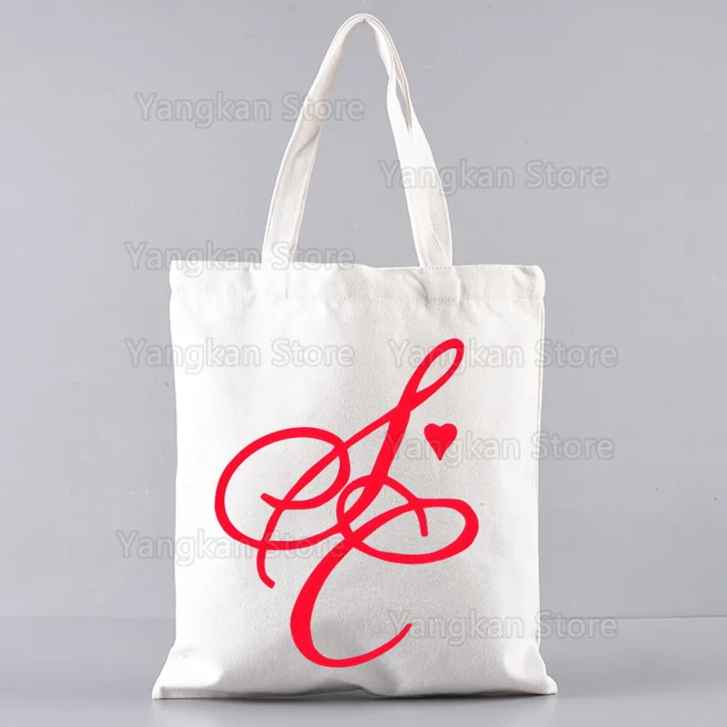 Sabrina Carpenter Short N' Sweet 남여 공용 핸드백 맞춤형 캔버스 토트 백 프린트 매일 사용 재사용 가능한 여행 캐주얼 쇼핑백