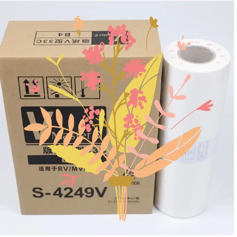 1 Roll S-4250 Speed Printing Machine All-in-one Machine Paper Master Roll for RISO A4 RZ200 RZ220 230
