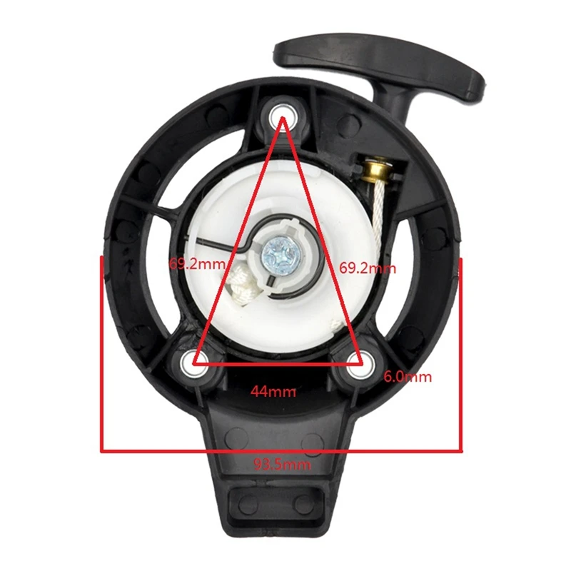 A23T for Recoil Pull for Starter for Honda GX24 GX25 GX25N FG110 HHT25S Brush Cutter Lawn Mower Replacement Parts