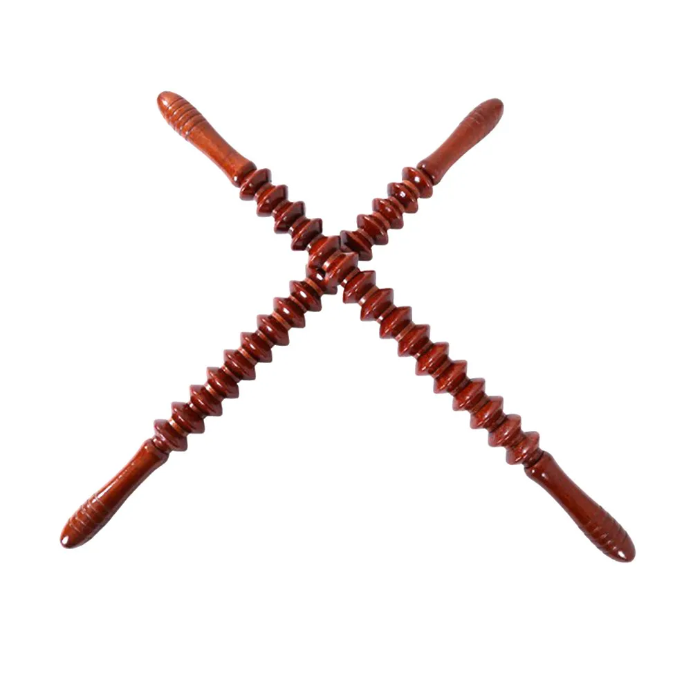 

Овальный массажный ролик для йоги и меридианов, для рук, плеч, икр, глубокого массажа и снятия давления, портативный, из натурального дерева, лечебный стержень