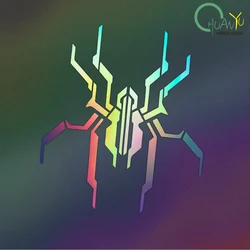 Hollow car sticker, electronic spider, cyber, luminous fluorescent color-changing rear windshield hood, personalized car sticker