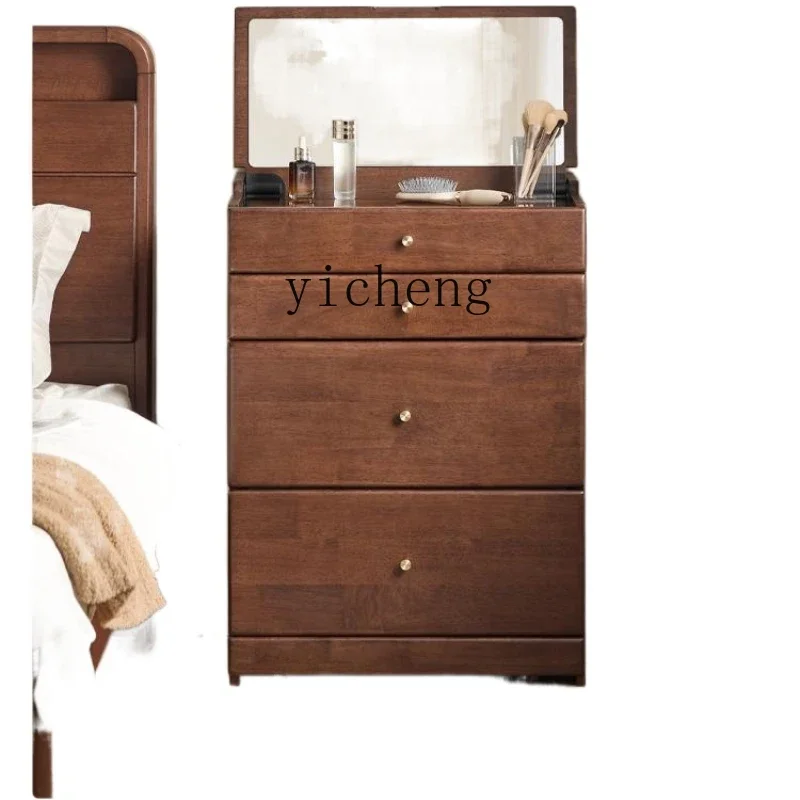 

Small Apartment Bedroom Bedside Table Dresser Integrated Multifunctional Desk