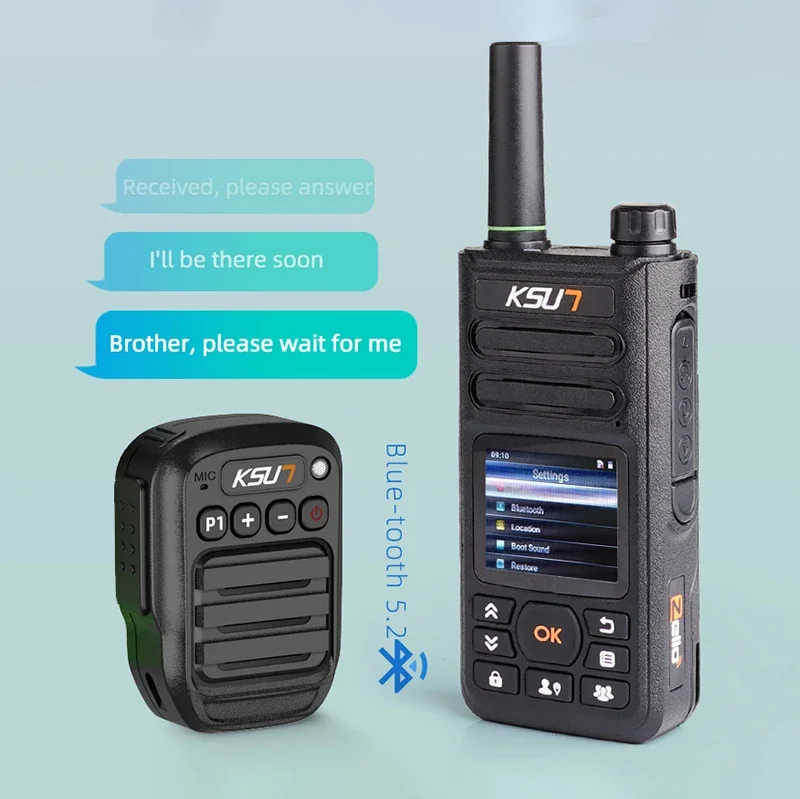 ZL18 Android 4G LTE POC Global Network Two Way Radio 100km 1000km 5000km Pair Long Range Zello PTT Walkie Talkie with Sim Card