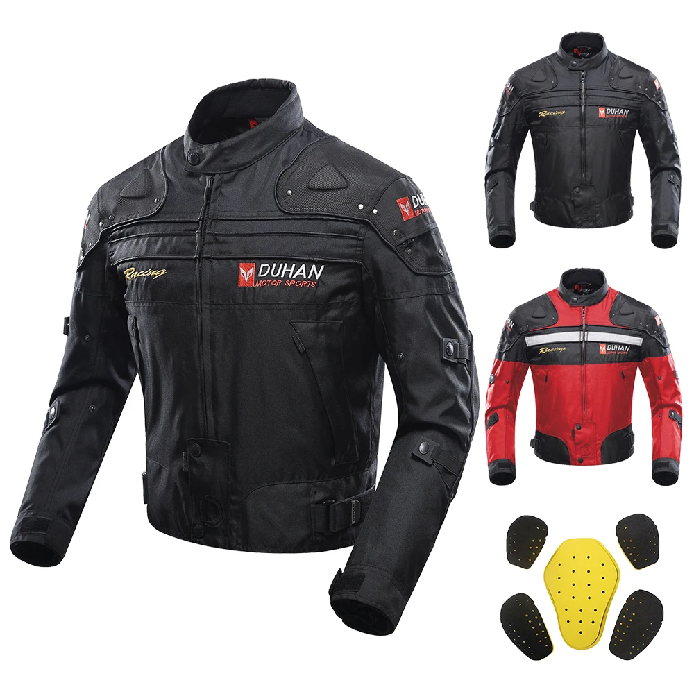 

Men Motorcycle Jacket Winter Windproof Motocross Jacket Wear-resistant Moto Racing Clothing Black Motorcycle Equipment M-3XL