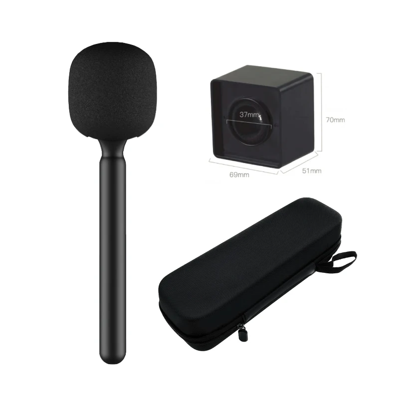 NUNAVO Adaptador portátil para microfone de entrevista, microfone sem fio, alça adoptor para dji mic 2/lanzi/boya link/moma lark/saramonic