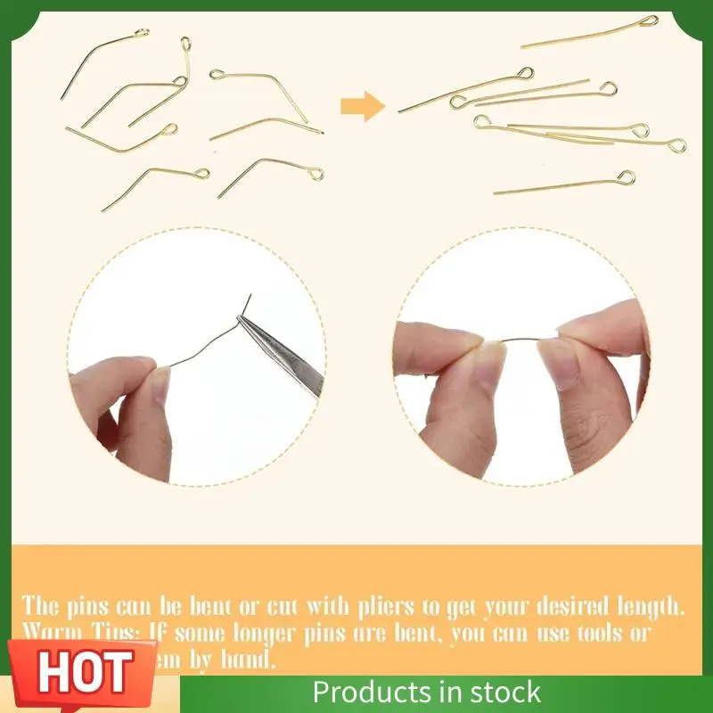

Intuitive Pins For Jewelry Making, 0.6/0.8/1.2Inch Mixed Jewelry Accessories For DIY Earrings Necklace Beading Craft Easy To Use